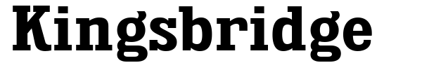 Kingsbridge font preview